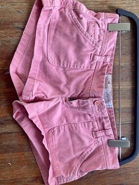 Y2K Hollister Pink Denim-Style Shorts